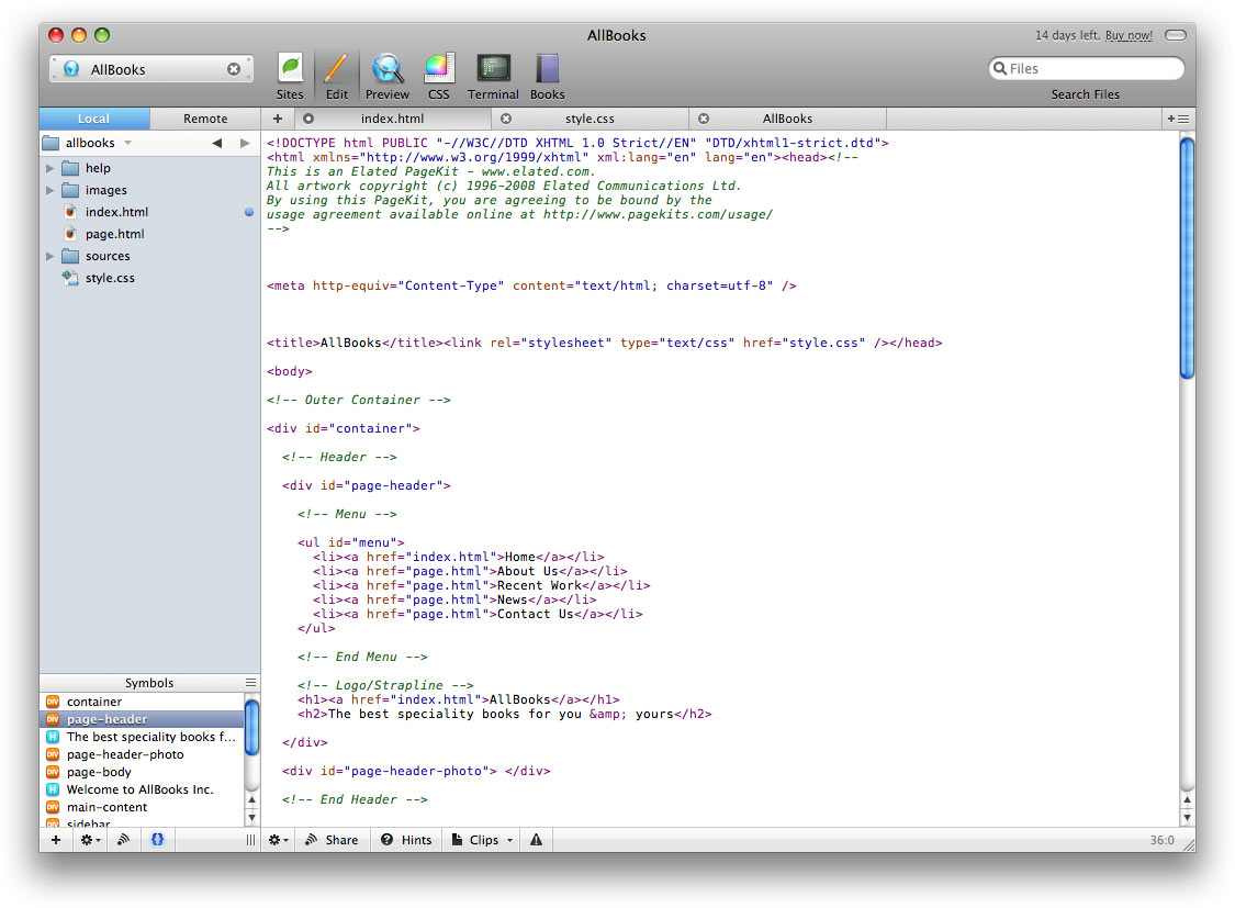 html editor free mac